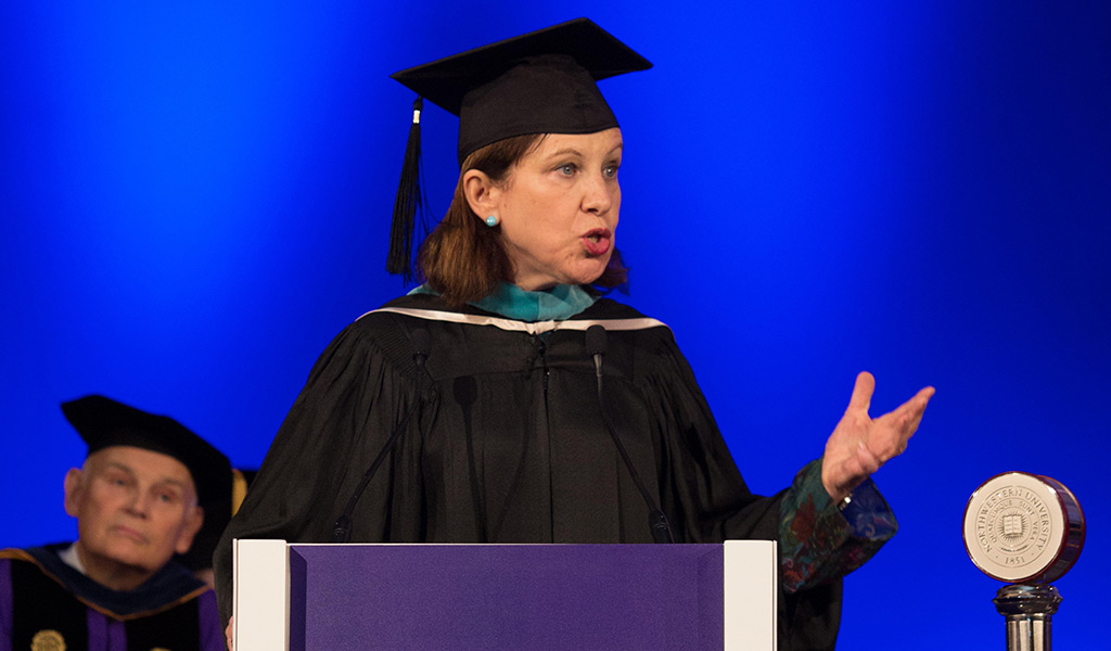 Renowned journalist Doucet to NU-Q grads: "Tell the story"