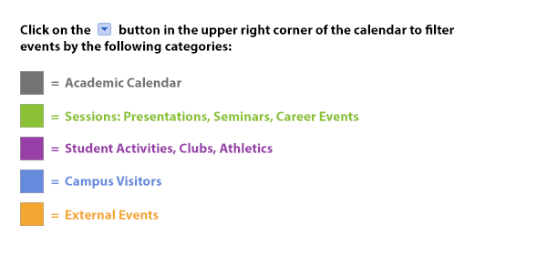 NU-Q Events Calendar Key
